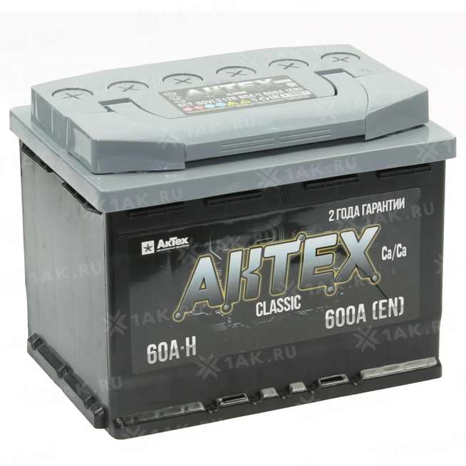 Аккумулятор AKTEX (60 Ah, 12 V) Прямая, L+ L2 арт.ATC 60-3-L 0