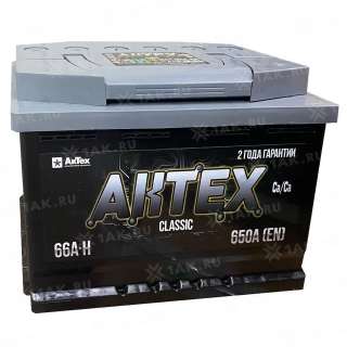 Аккумулятор AKTEX (66 Ah, 12 V) Прямая, L+ L3 арт.ATC 66-3-L