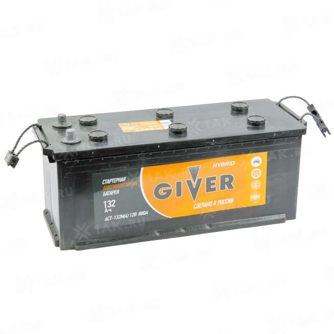 Аккумулятор GIVER HYBRID (132 Ah, 12 V) Обратная, R+ D4 арт.132N(4)-AAЧ-АЧ-0 0