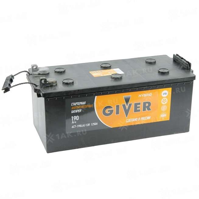 Аккумулятор GIVER HYBRID (190 Ah, 12 V) Обратная, R+ D5 арт.190N(4)-ВЛЧ-ЛЧ-1 0