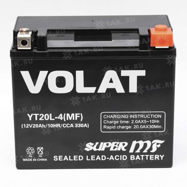 Аккумулятор VOLAT (20 Ah, 12 V) Обратная, R+ YT20L-4 арт.YT20L-4(MF)Volat 3