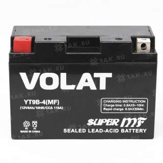 Аккумулятор VOLAT (8 Ah, 12 V) L+ YT9B-4 арт.YT9B-4 (MF)
