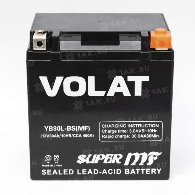 Аккумулятор VOLAT (30 Ah, 12 V) Обратная, R+ YB30L-BS арт.YB30L-BS(MF)Volat 3