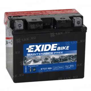 Аккумулятор EXIDE BIKE (6 Ah, 12 V) R+ YTX7L-BS арт.YTX7L-BS