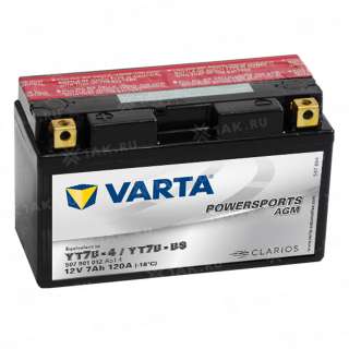 Аккумулятор VARTA Powersports AGM (7 Ah, 12 V) L+ YT7B-BS арт.507901012-549633