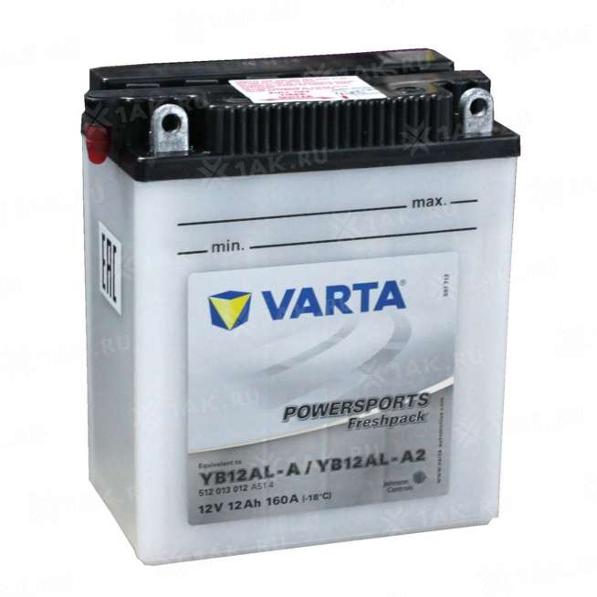Аккумулятор VARTA Powersports (12 Ah, 12 V) Прямая, L+ YTX14-4 арт.512013012-558152 0