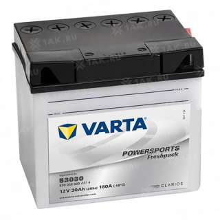 Аккумулятор VARTA Powersports (30 Ah, 12 V) Обратная, R+ YB30L-BS арт.530034030-549698