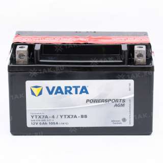 Аккумулятор VARTA Powersports AGM (6 Ah, 12 V) L+ YTX7A-BS арт.506015005-549629