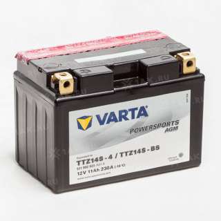Аккумулятор VARTA Powersports AGM (11 Ah, 12 V) Прямая, L+ TTZ14S-BS арт.511902023-549651
