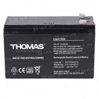 Аккумулятор THOMAS (7 Ah,12 V) AGM 151x65x94 мм 1.7 кг