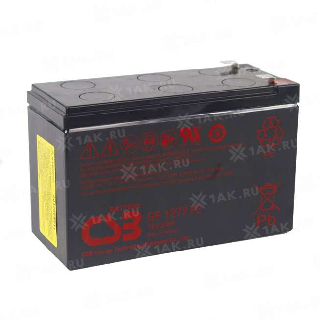 Аккумулятор CSB (7.2 Ah,12 V) AGM 151x65x94 мм 2.1 кг 1