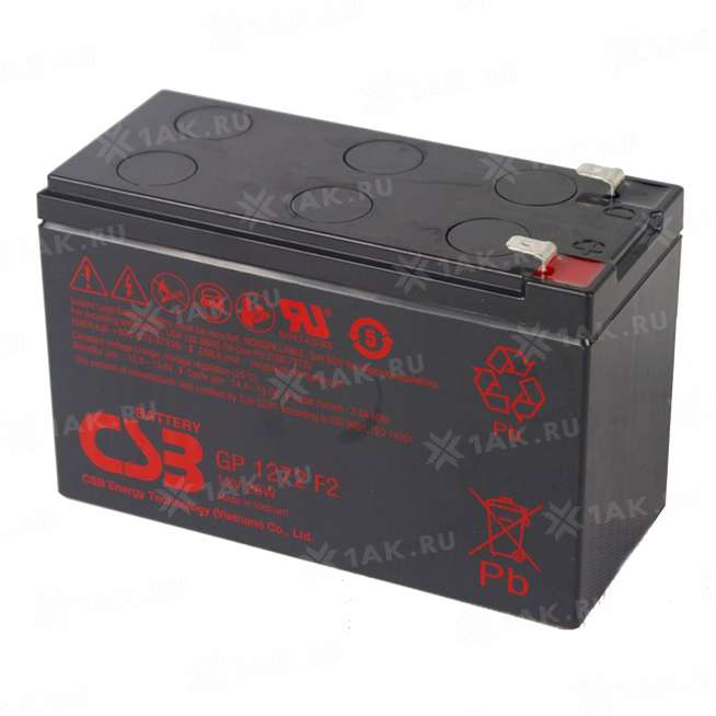 Аккумулятор CSB (7.2 Ah,12 V) AGM 151x65x94 мм 2.1 кг 2