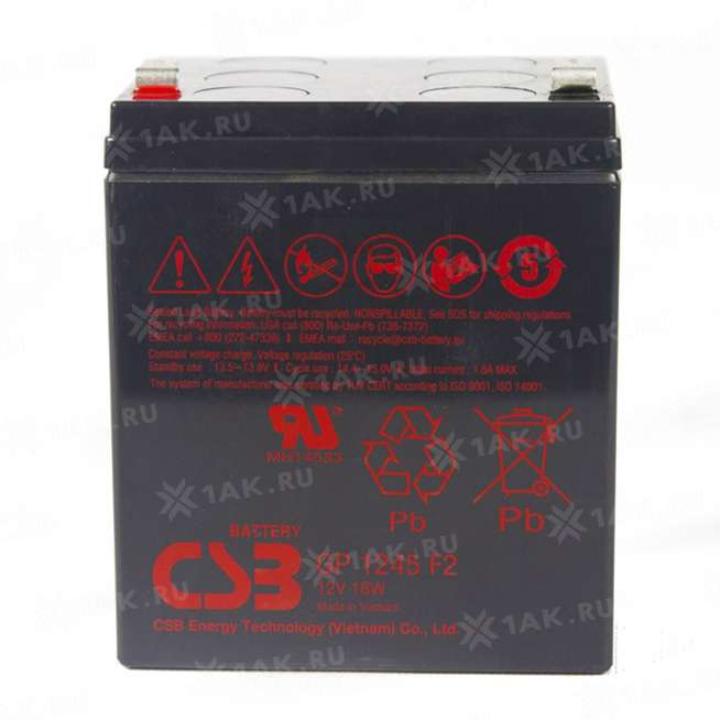 Аккумулятор CSB (4.5 Ah,12 V) AGM 93x70x102 мм 1.4 кг 0