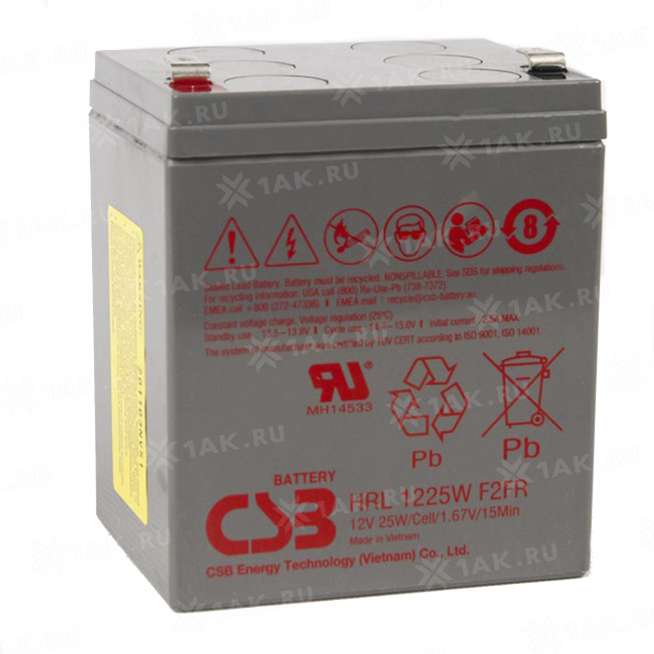 Аккумулятор CSB (5 Ah,12 V) AGM 151x98x94 мм 1.95 кг 0