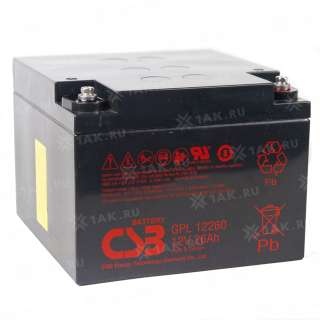 Аккумулятор CSB (26 Ah,12 V) AGM 166x175x125 мм 8.3 кг