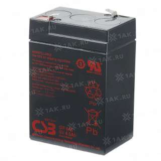 Аккумулятор CSB (4.5 Ah,6 V) AGM 70x47x106 мм 0.84 кг
