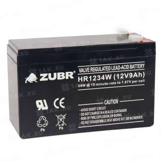 Аккумулятор ZUBR (9 Ач,12 V) AGM 151x65x94 мм 2.6 кг 7