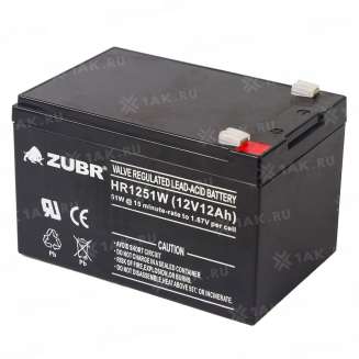 Аккумулятор ZUBR HR12-51W (12 Ач,12 V) AGM 8