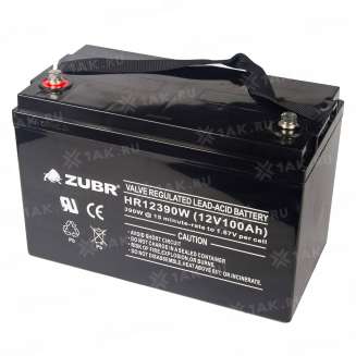 Аккумулятор ZUBR (110 Ач,12 V) AGM 330x171x214/220 мм 32.7 кг 8
