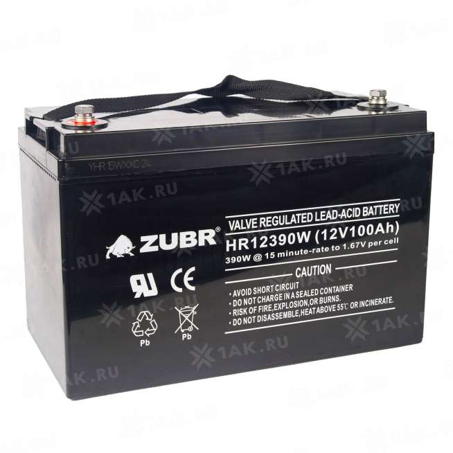 Аккумулятор ZUBR (110 Ah,12 V) AGM 330x171x214/220 мм 32.7 кг 3