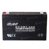 Аккумулятор ATLANT (7.5 Ah,6 V) AGM 151x34x94 мм