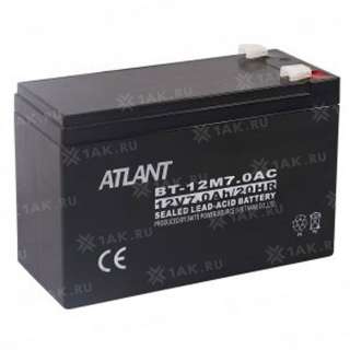 Аккумулятор ATLANT (7 Ah,12 V) AGM 151x98x94 мм 2.126 кг