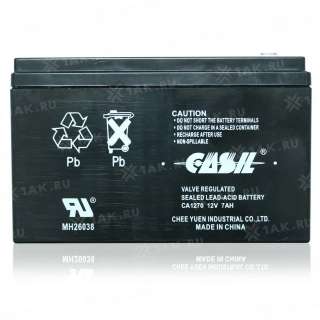 Аккумулятор CASIL (7 Ah,12 V) AGM 151x65x94 мм 2.25 кг