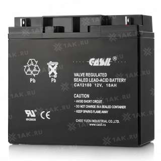 Аккумулятор CASIL (18 Ah,12 V) AGM 181x77x167 мм 6.2 кг