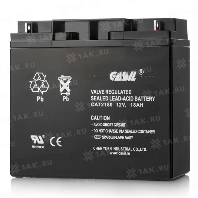 Аккумулятор CASIL (18 Ah,12 V) AGM 181x77x167 мм 6.2 кг 0
