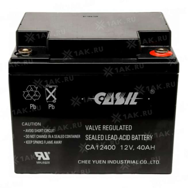 Аккумулятор CASIL (40 Ah,12 V) AGM 197x165x170 мм 13.8 кг 0