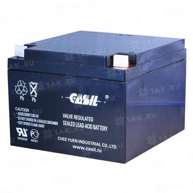 Аккумулятор CASIL (28 Ah,12 V) AGM 166x175x125 мм 8.3 кг 0