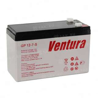 Аккумулятор VENTURA (7 Ah,12 V) AGM 151x65x94 мм 1.7 кг