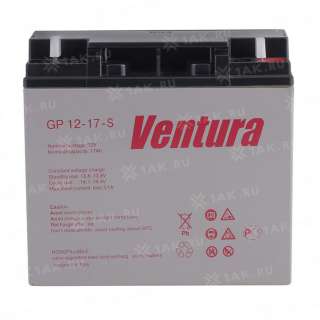 Аккумулятор VENTURA (17 Ah,12 V) AGM 181x77x167 мм 4.8 кг