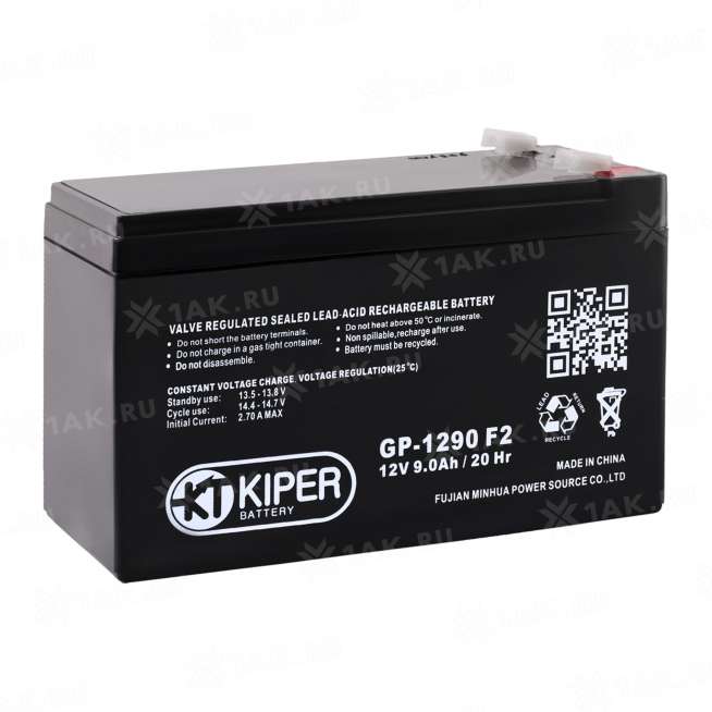 Аккумулятор KIPER (9 Ah,12 V) AGM 151x65x94 мм 2.65 кг 0
