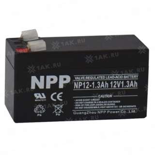 Аккумулятор NPP (1.3 Ah,12 V) AGM 97x45x51 мм 0.54 кг