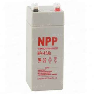 Аккумулятор NPP (4.5 Ah,4 V) AGM 48x48x101/106 мм 0.52 кг