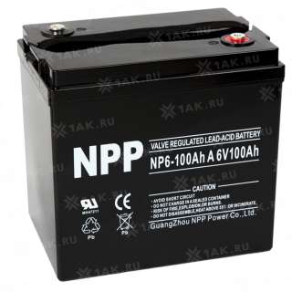 Аккумулятор NPP (100 Ah,6 V) AGM 194х170х205/210 мм 14.8 кг