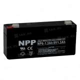 Аккумулятор NPP (1.3 Ah,6 V) AGM 98x25x52 мм