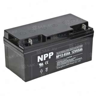 Аккумулятор NPP (65 Ah,12 V) AGM 350x167x182 мм 20.4 кг