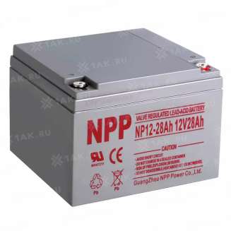 Аккумулятор NPP (28 Ач,12 V) AGM 175x166x125 мм 8.85 кг 4