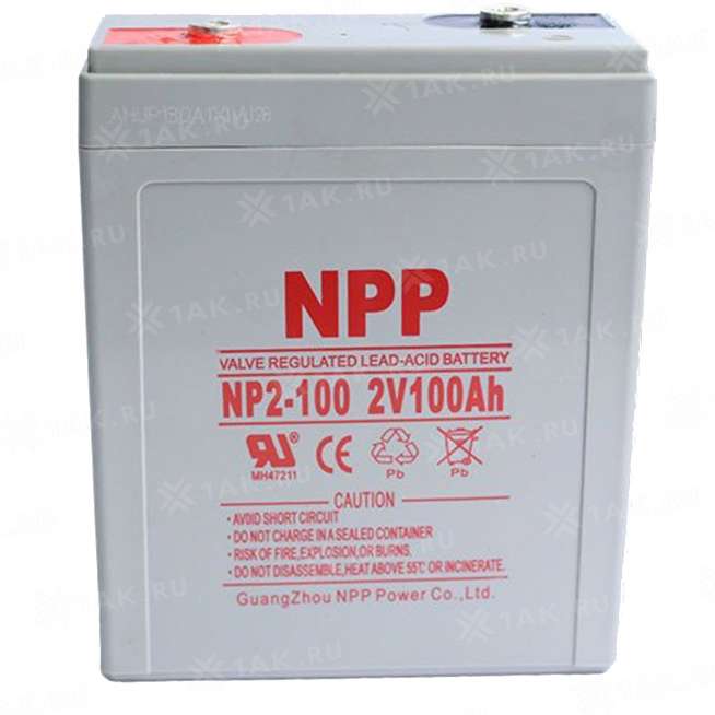 Аккумулятор NPP (100 Ah,2 V) AGM 171х72х205/210 мм 27.3 кг 0