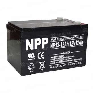 Аккумулятор NPP (12 Ah,12 V) AGM 151x65x94 мм 3.4 кг 7