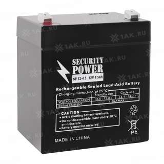 Аккумулятор SECURITY POWER (4.5 Ah,12 V) AGM 90x70x101 мм 1.5 кг