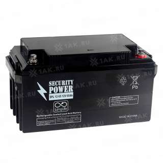 Аккумулятор SECURITY POWER (65 Ah,12 V) AGM 324x166x169 мм 20.5 кг