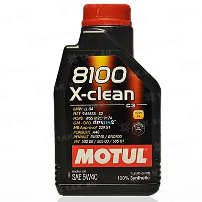 Масло моторное Motul 8100 X-clean  C3 5W40, 1л 0