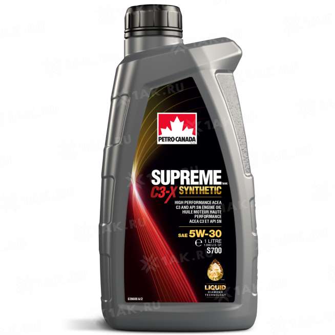 Масло моторное PETRO-CANADA SUPREME C3-X SYNTHETIC  5W-30, 1л 0
