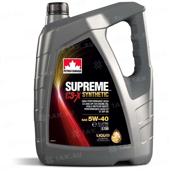 Масло моторное PETRO-CANADA  SUPREME C3-X  SYNTHETIC 5W-40, 5л 0
