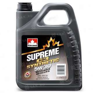 Масло моторное PETRO-CANADA SUPREME C3 SYNTHETIC 5W-30, 5л
