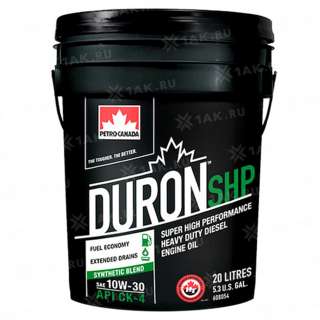 Масло моторное PETRO-CANADA  DURON SHP 10W-30, 20л