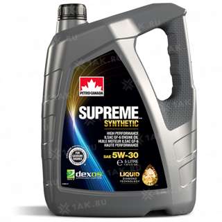 Масло моторное PETRO-CANADA SUPREME SYNTHETIC 5W-30, 5л